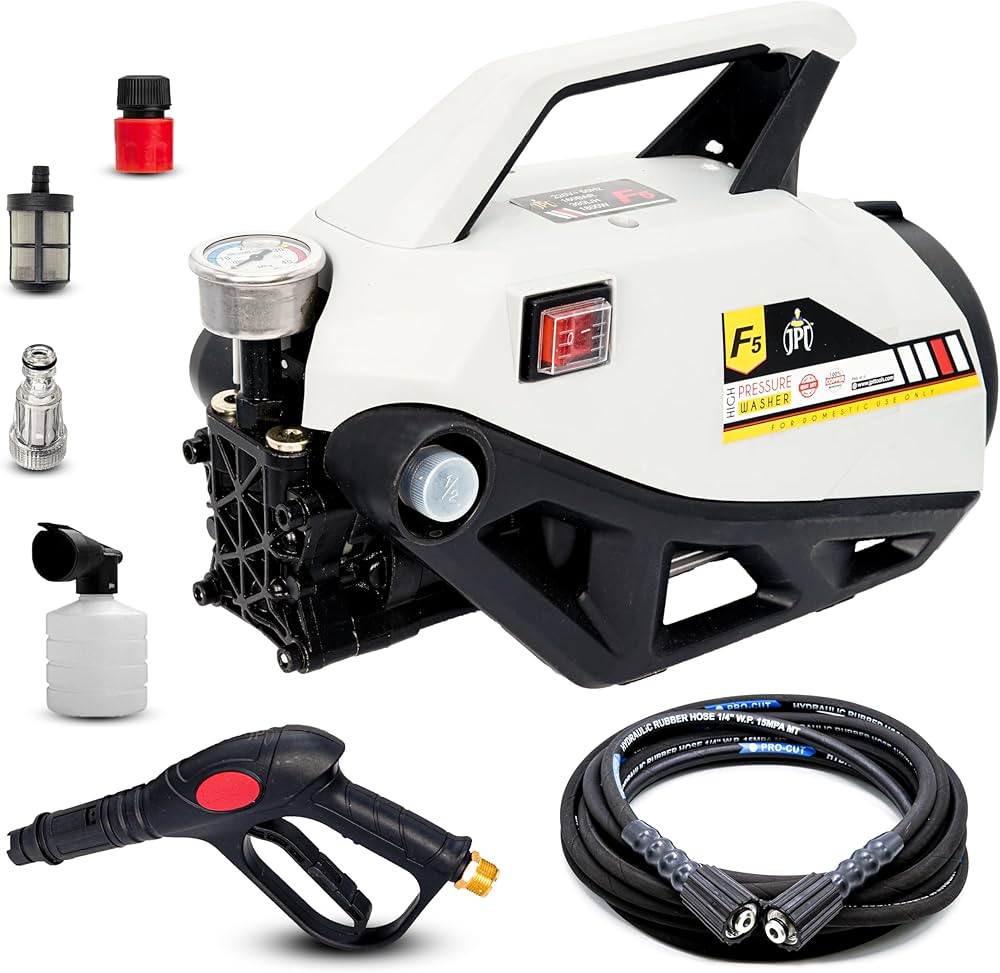 Car Jet washer with standard accessories