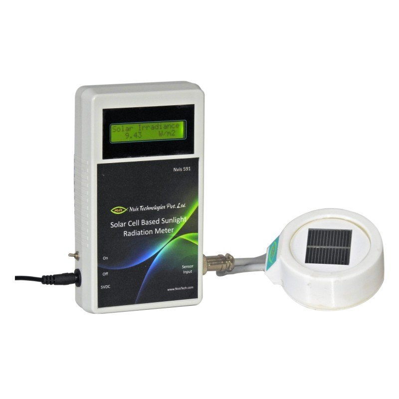 Solar cell based sunlight radiation meter